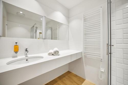 Ένα μπάνιο στο Molo Park Aparthotel