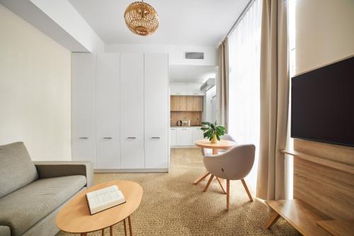 Χώρος καθιστικού στο Molo Park Aparthotel