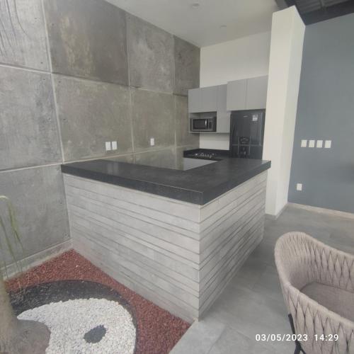 Kuchyň nebo kuchyňský kout v ubytování Casa familiar con Alberca Privada Climatizada