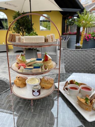a display of different types of bread and pastries at Kingsway Hotel. in Cleethorpes
