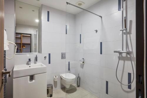 Koupelna v ubytování Hotel Ryzlink