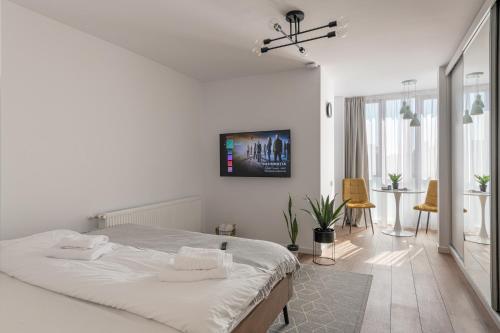 Katil atau katil-katil dalam bilik di Moon Apartments
