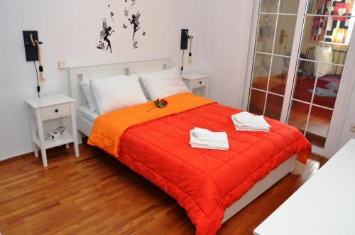 Posteľ alebo postele v izbe v ubytovaní Helen house