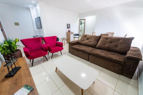 Χώρος καθιστικού στο Ap 85m2 , 2Qts Com Suite , Estacionamento, Cozinha Completa , Wi-Fi 500MB , Jr Catito