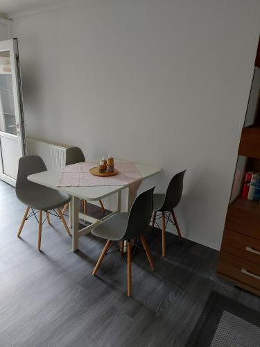 Ruang duduk di Apartment vor Sylt und Dänemark