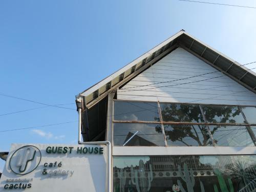 a guest house with a window on top of it at Cactus Guest House Borobudur in Borobudur