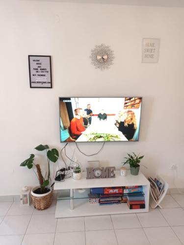 Televisyen dan/atau pusat hiburan di Holiday house Ana