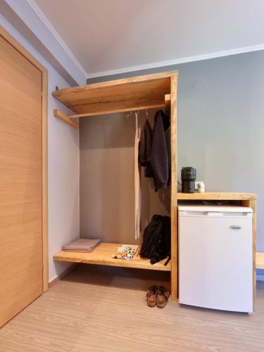 Dapur atau dapur kecil di Hotel Karagiannis