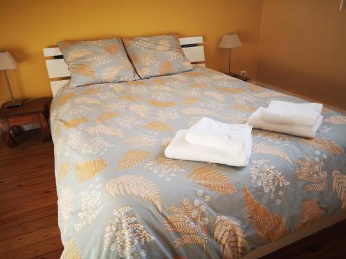 Posteľ alebo postele v izbe v ubytovaní Chambre d'hôtes avec petit déjeuner