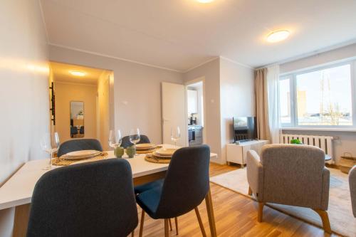 Χώρος καθιστικού στο Stylish Central Apartments by Kuus Sõlme