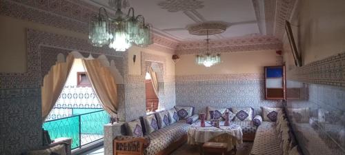 Posezení v ubytování marrakesh riad