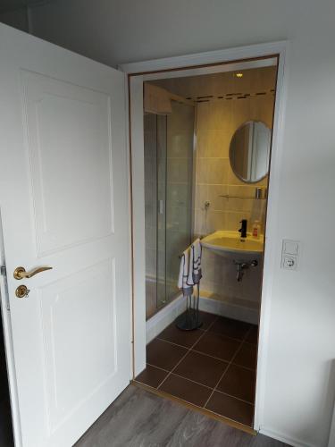 Bilik mandi di Apartment vor Sylt und Dänemark