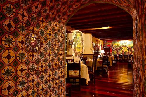 Restaurace v ubytování Hacienda Cusin