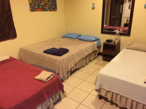 Ένα ή περισσότερα κρεβάτια σε δωμάτιο στο Art Hotel Managua