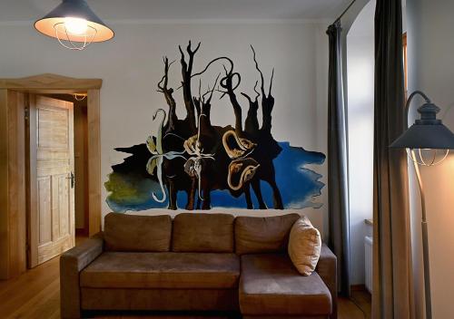 Χώρος καθιστικού στο Dali ApartHOTEL