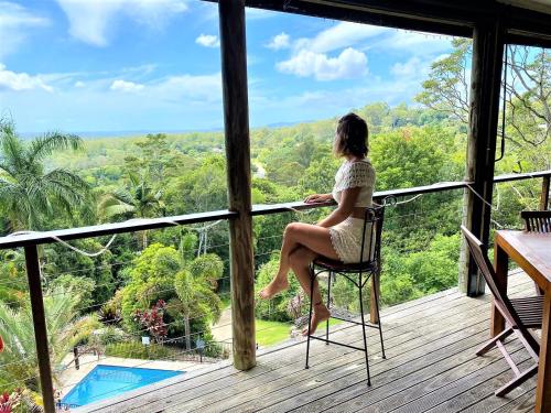 Balkón nebo terasa v ubytování The Junglehouse Noosa