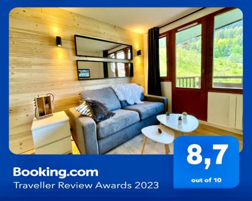 Chaleureux T2 La Tania Courchevel pieds des pistes