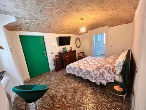 TV a/nebo společenská místnost v ubytování B&B Il Podestà