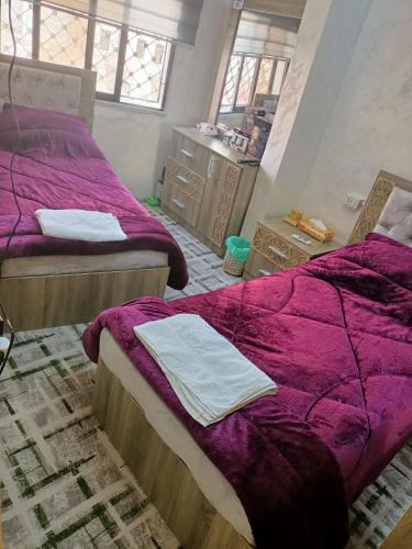 Postel nebo postele na pokoji v ubytování hostel ـ Karak dream