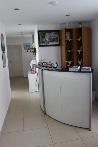Η κουζίνα ή μικρή κουζίνα στο Bodensee Pension