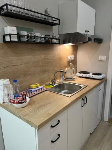 Una cocina o zona de cocina en Apartman Time out 1