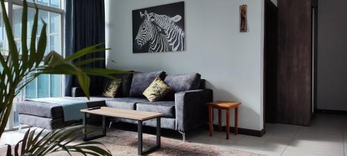 Un lugar para sentarse en Skynest Residences by Lisa's Paradise B