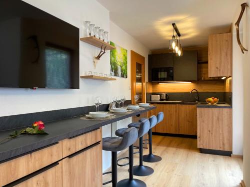 Kuchyň nebo kuchyňský kout v ubytování Vesterberg Apartments in Top Lage - Top Lage