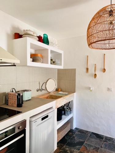 Dapur atau dapur kecil di Pátio dos 8 - Alentejo