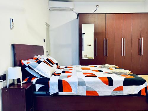Кровать или кровати в номере AquaVilla