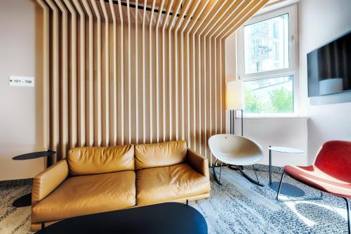 Posezení v ubytování B&B Hotel München-Hbf