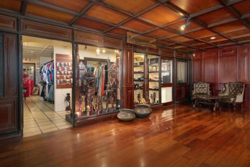 a room with a lot of items on display at The Grand Hotel - Heritage Grand in Nuwara Eliya