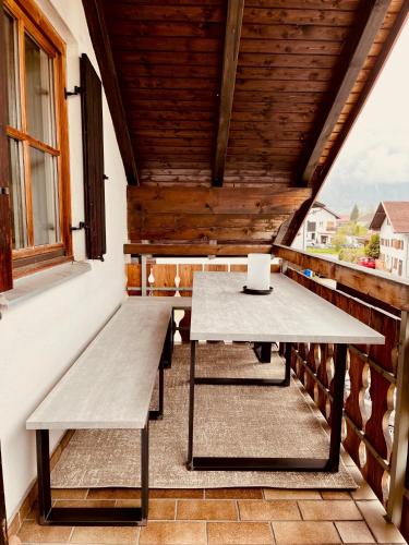 Μπαλκόνι ή βεράντα στο Ferienwohnung Bergsommer