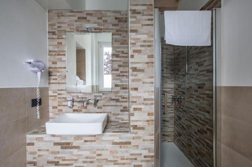 Koupelna v ubytování Il B&B di PIAZZA MOTTA