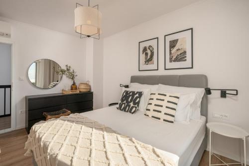 Ένα ή περισσότερα κρεβάτια σε δωμάτιο στο Meridiem Holiday Home in Dubrovnik region
