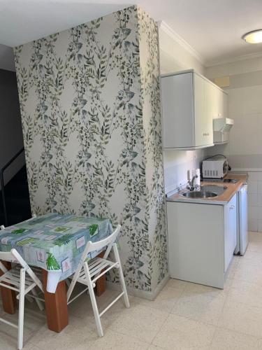 Η κουζίνα ή μικρή κουζίνα στο Apartamentos Fernando de los Rios