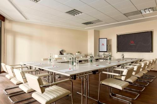 a large conference room with a large table and chairs at Riviera Marriott Hotel La Porte De Monaco in Cap d'Ail