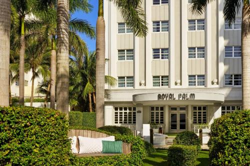 a view of the mgm hotel from the grounds at Royal Palm South Beach Miami, a Tribute Portfolio Resort in Miami Beach