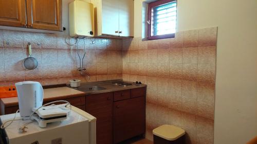 Kuchyň nebo kuchyňský kout v ubytování Nar Apartment