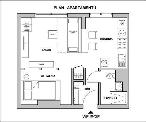 Κάτοψη του Apartament Studio 24
