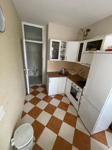 Dapur atau dapur kecil di Apartmani MV