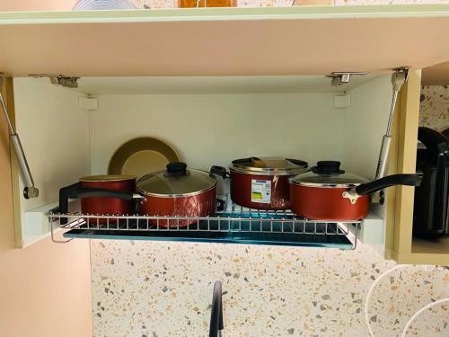 Dapur atau dapur kecil di Flat Beach Class Executive - Beira Mar de Boa Viagem