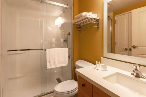 e bagno con doccia, servizi igienici e lavandino. di TownePlace Suites by Marriott Yuma a Yuma