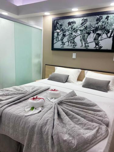 Katil atau katil-katil dalam bilik di AJ TERMAS HOTEL IRAÍ