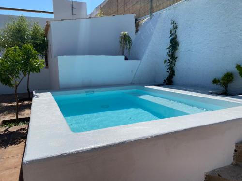 una piscina en el patio trasero de una casa en El Majuelo 2, en Níjar