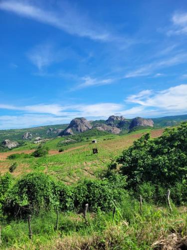 Landskap semula jadi dekat dengan rumah percutian