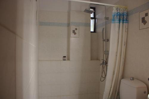 Koupelna v ubytování Bouka Apartment