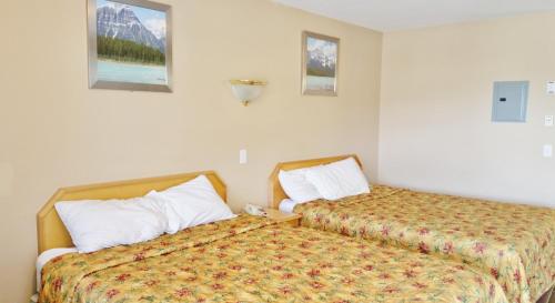 Postel nebo postele na pokoji v ubytování Alpine Motel