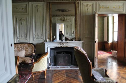 Χώρος καθιστικού στο Chateau Du Four De Vaux