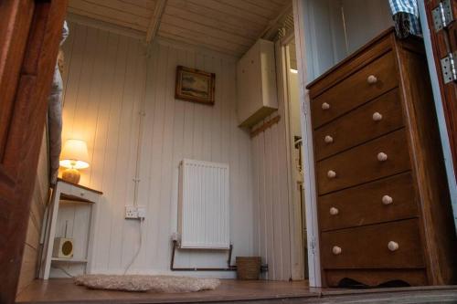 Shepherds Hut in enclosed field photo 13