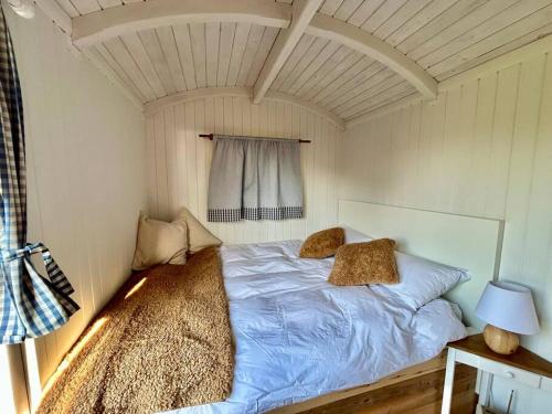 Shepherds Hut in enclosed field photo 17